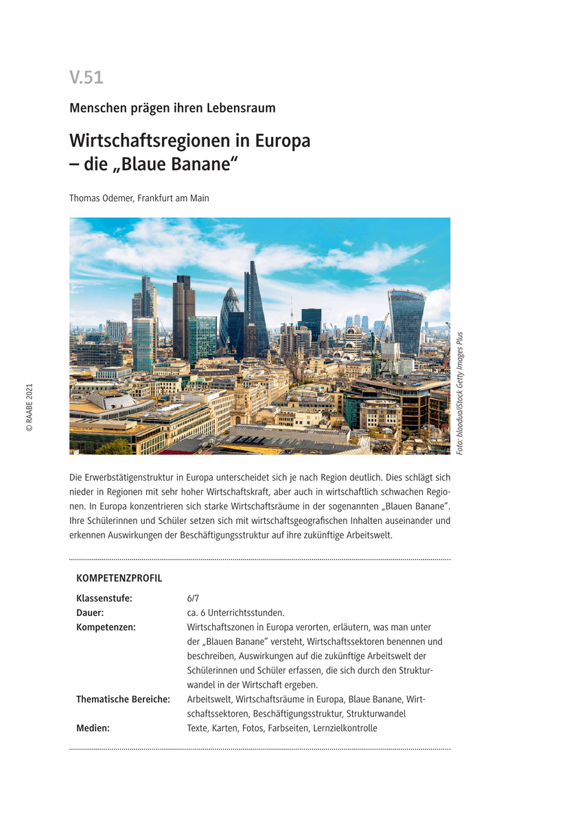 Wirtschaftsregionen in Europa