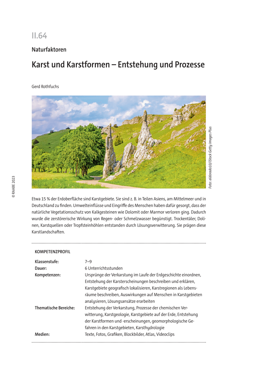 Karst und Karstformen