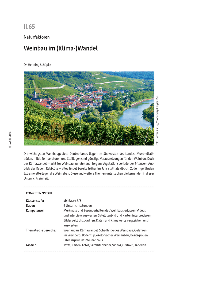Weinbau im (Klima-)Wandel