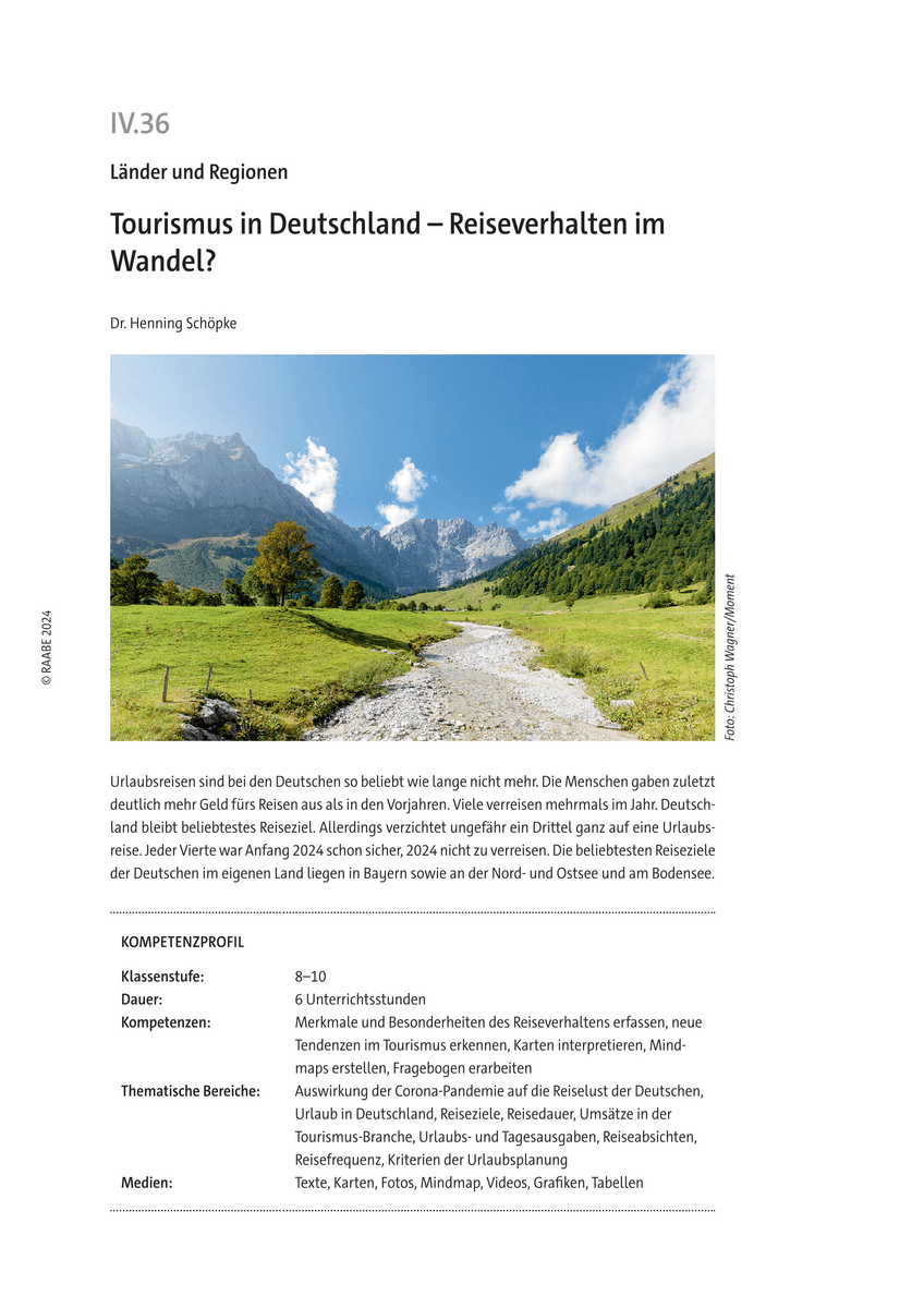 Tourismus in Deutschland