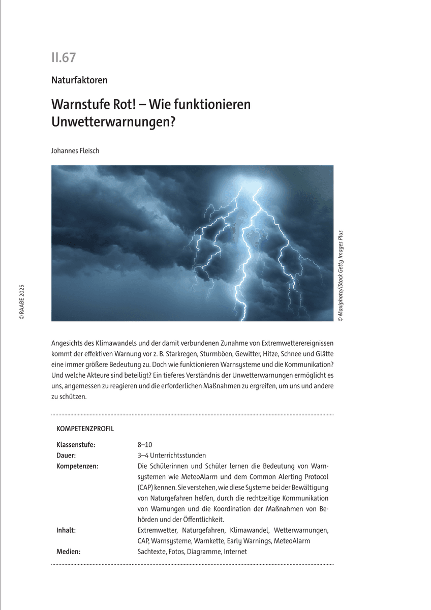 Warnstufe Rot!