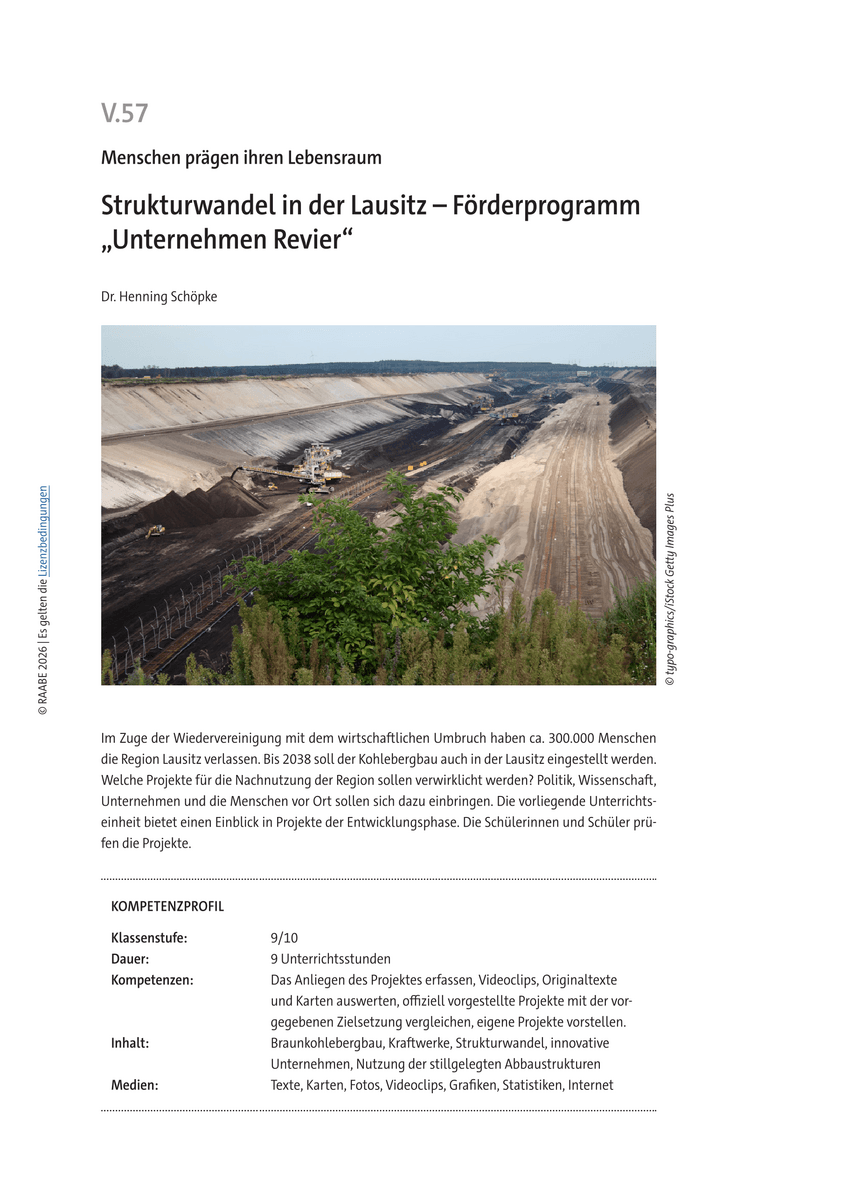 Strukturwandel in der Lausitz