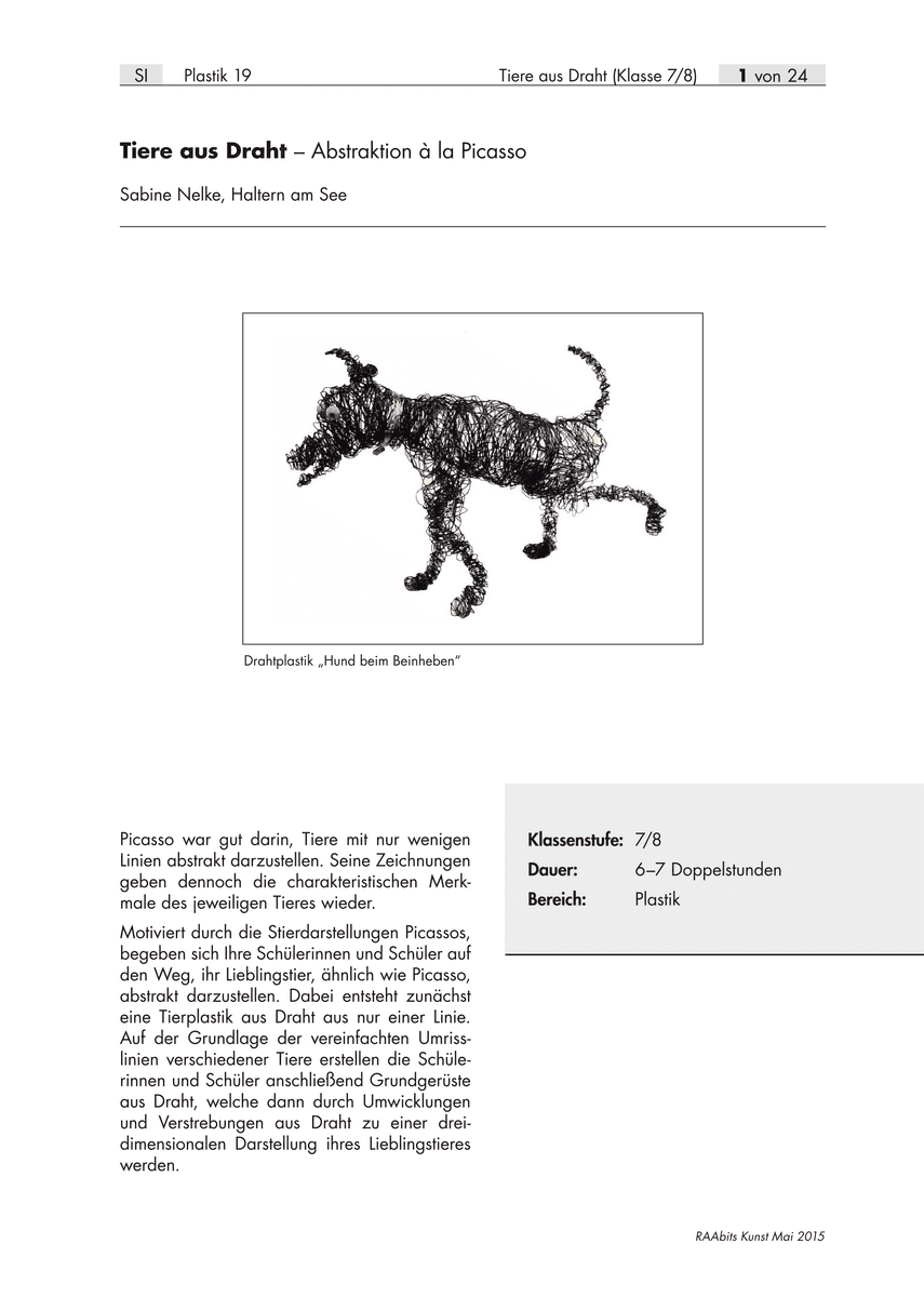 Tiere aus Draht