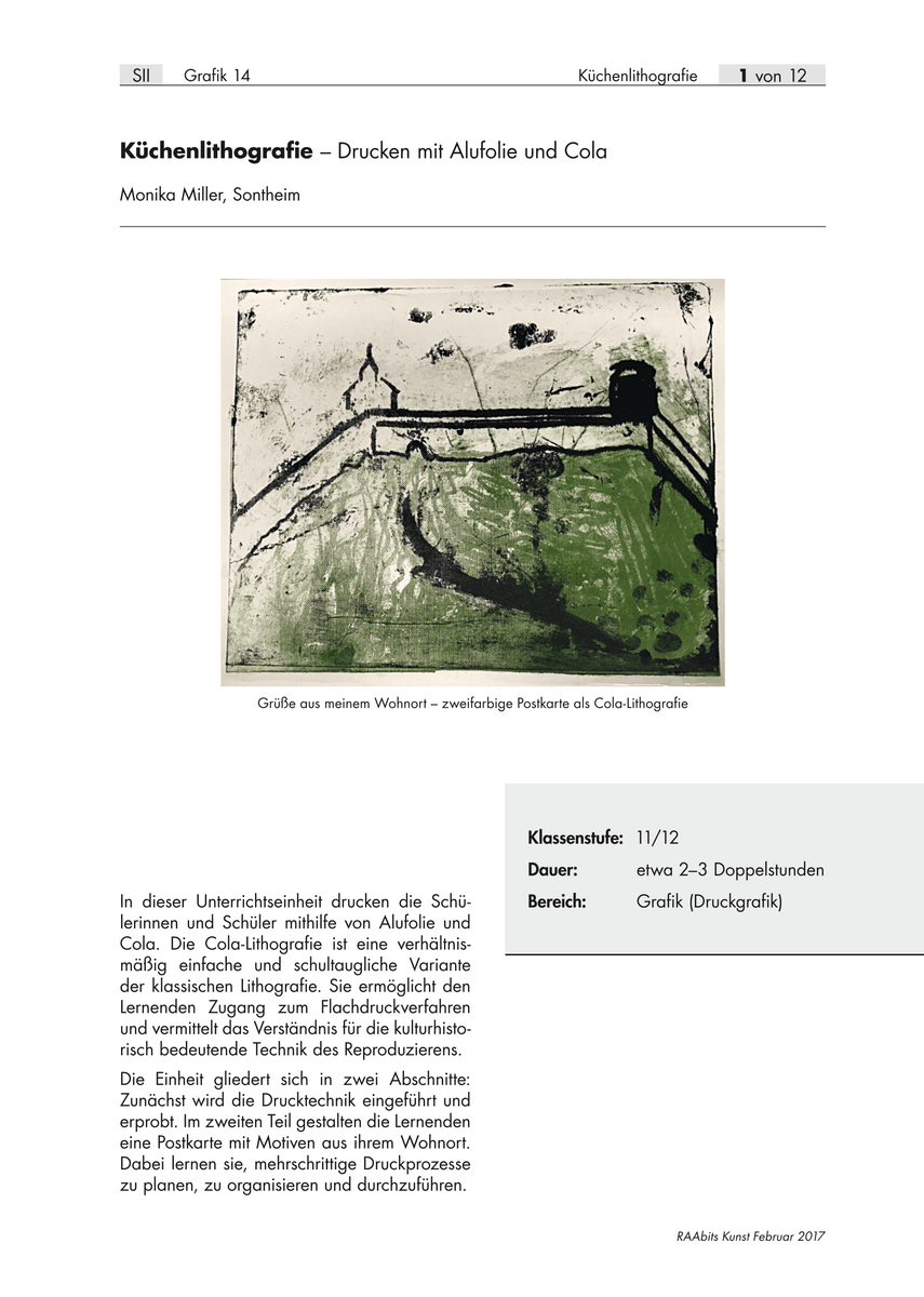 Küchenlithografie