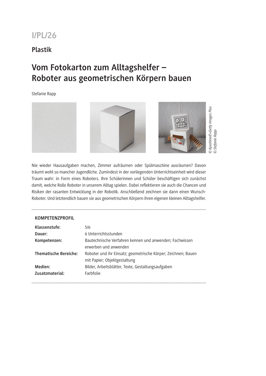 Vom Fotokarton zum Alltagshelfer