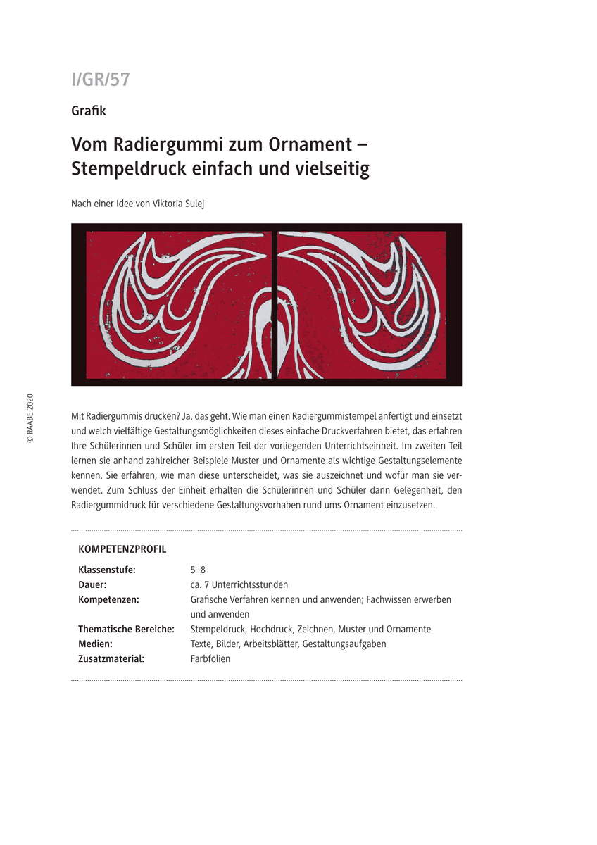 Vom Radiergummi zum Ornament