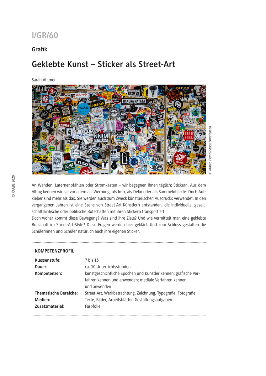 Geklebte Kunst