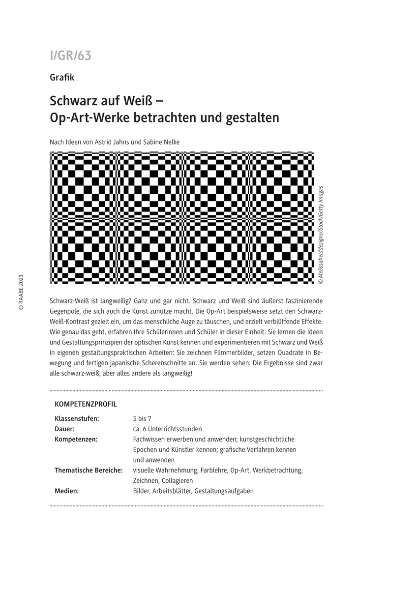 Schwarz auf Weiß