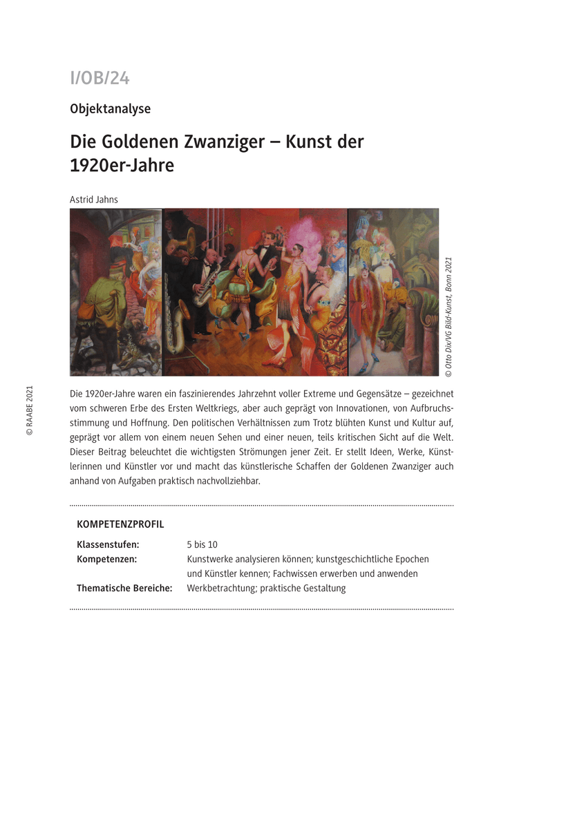 Die Goldenen Zwanziger