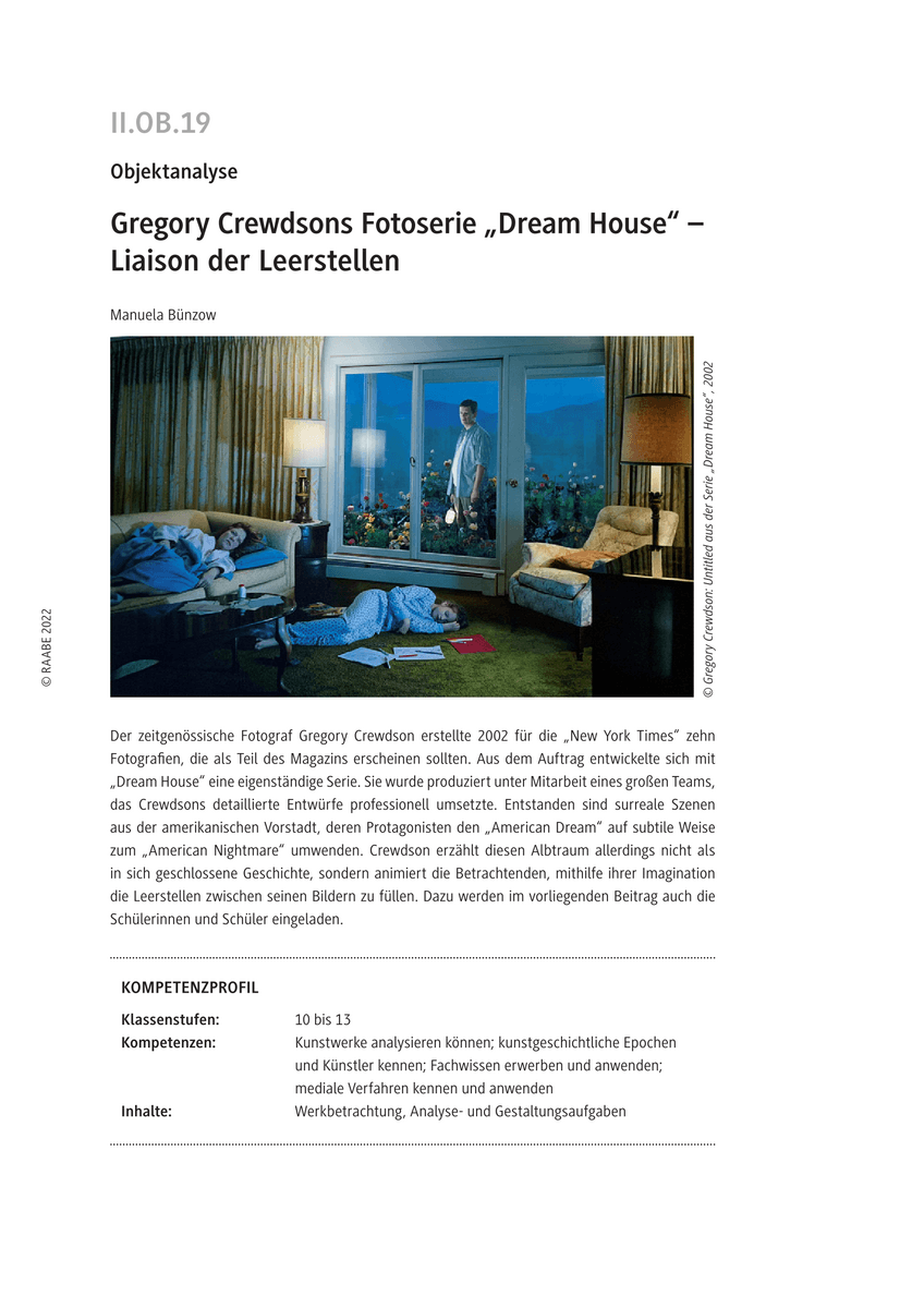 Gregory Crewdsons Fotoserie „Dream House“