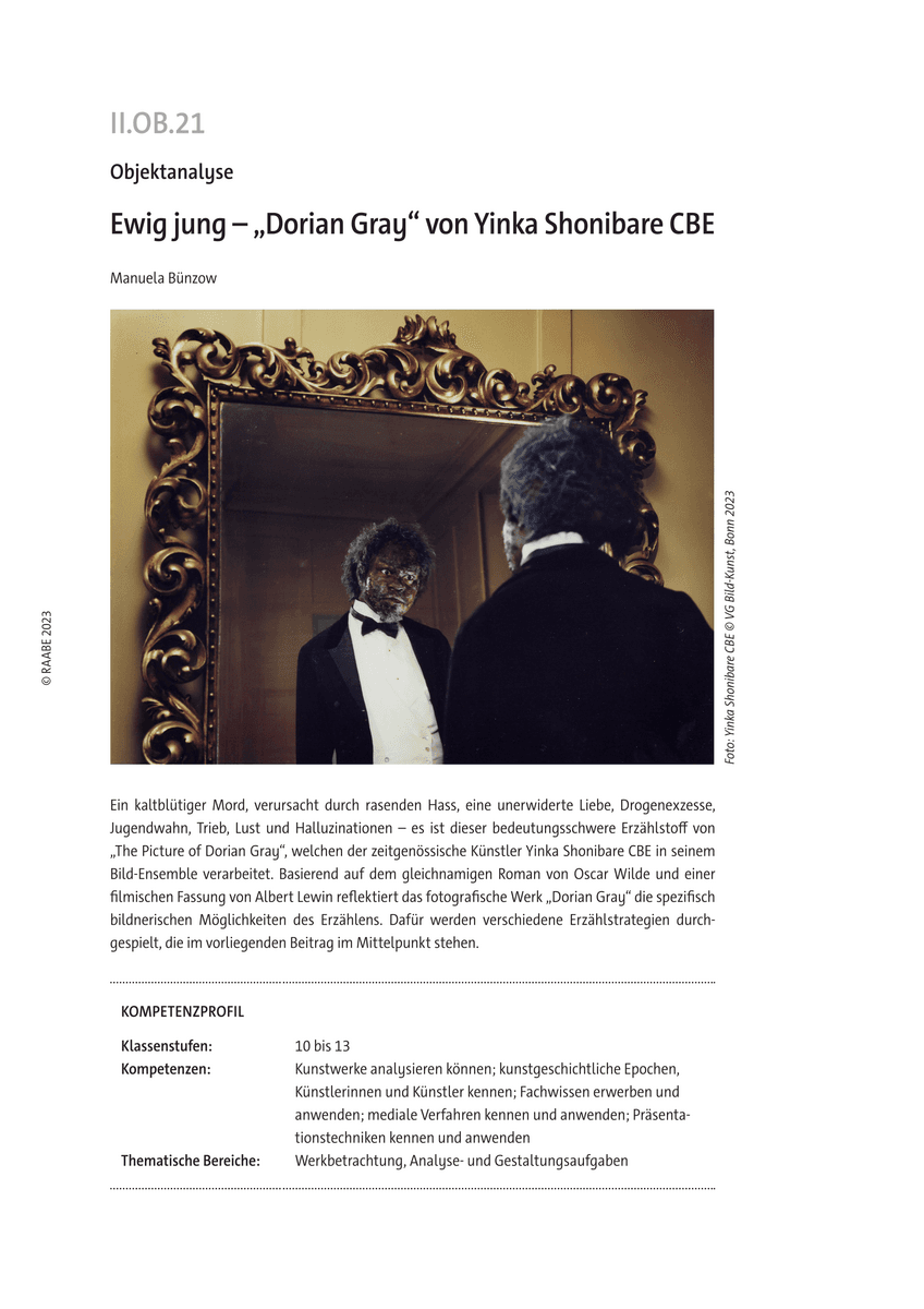 „Dorian Gray“ von Yinka Shonibare CBE