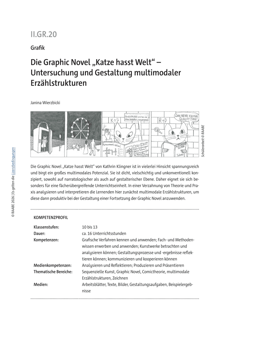 Die Graphic Novel „Katze hasst Welt“