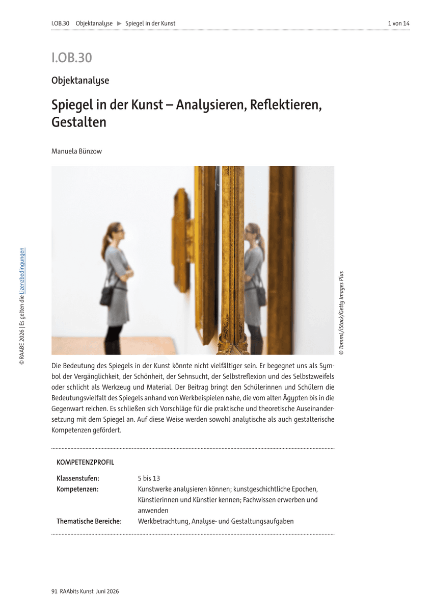 Spiegel in der Kunst Spiegel in der Kunst