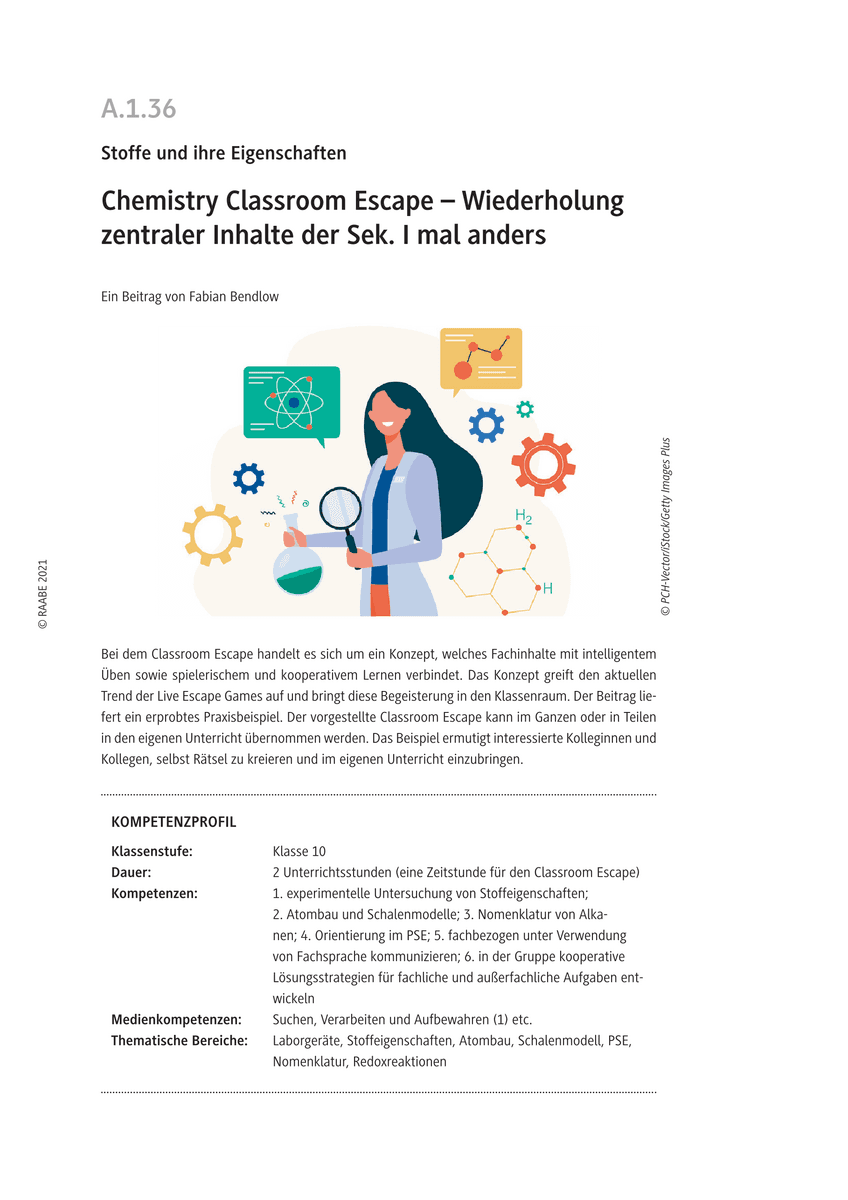 Chemistry Classroom Escape