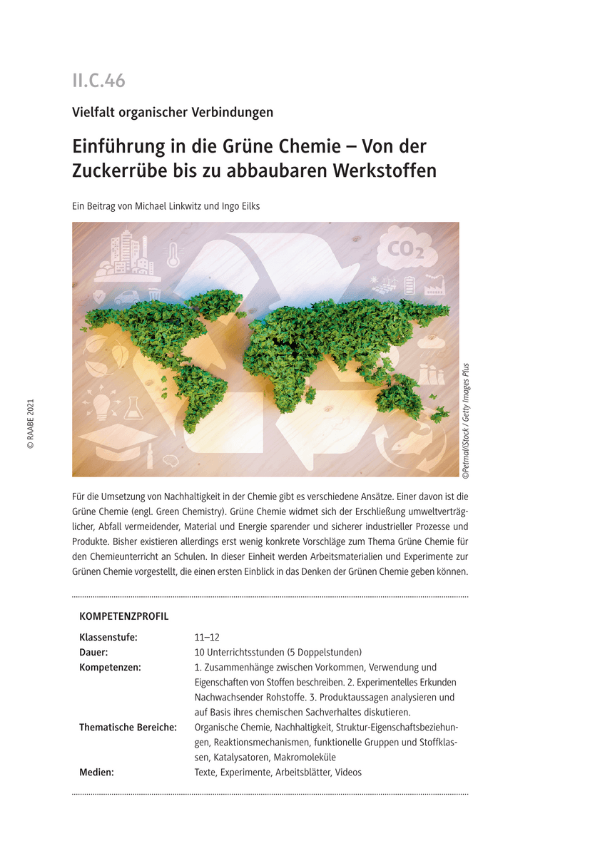 Einführung in die Grüne Chemie