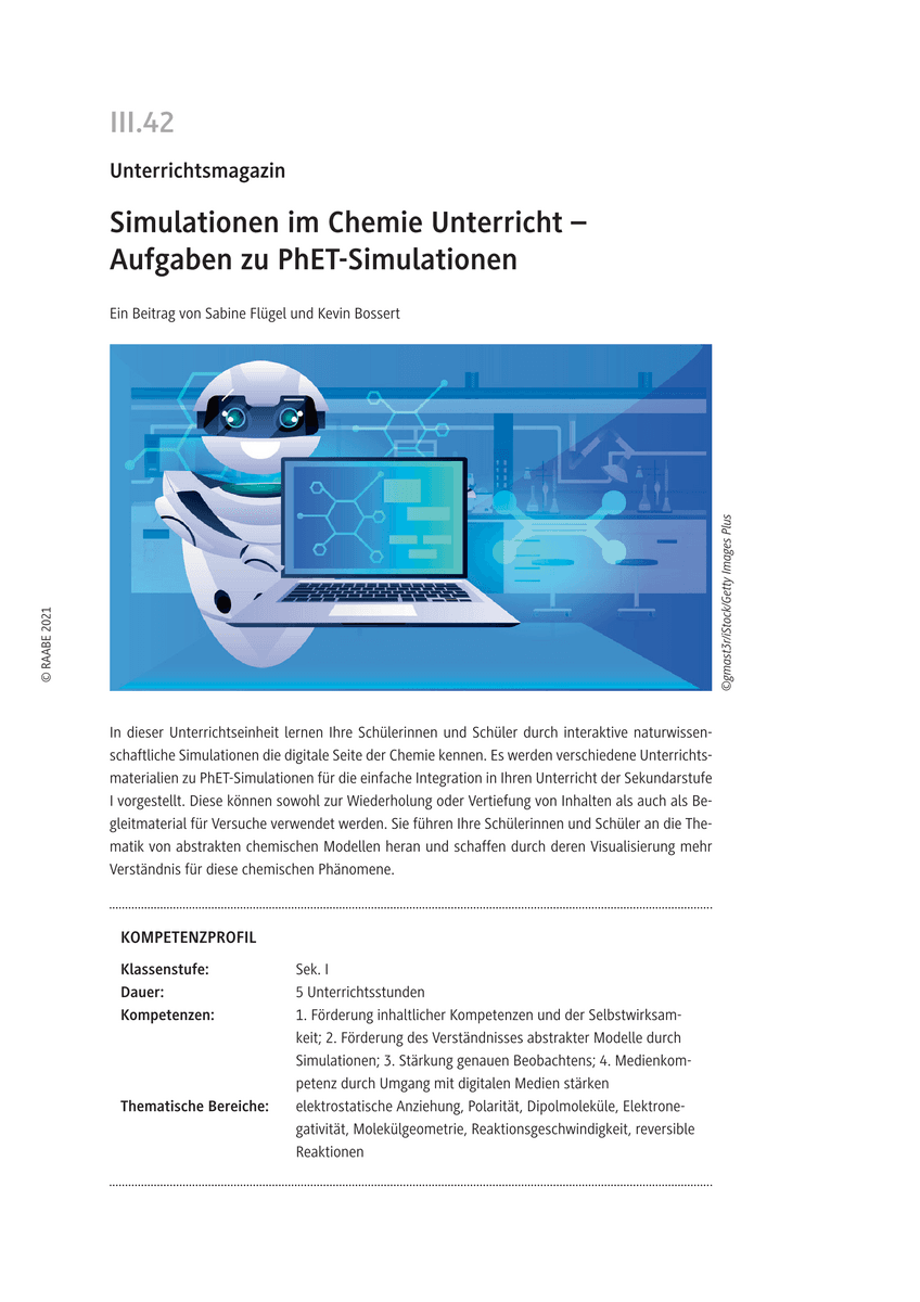 Simulationen im Chemie Unterricht
