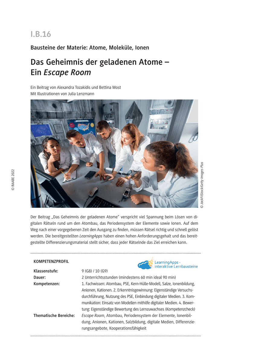 Das Geheimnis der geladenen Atome