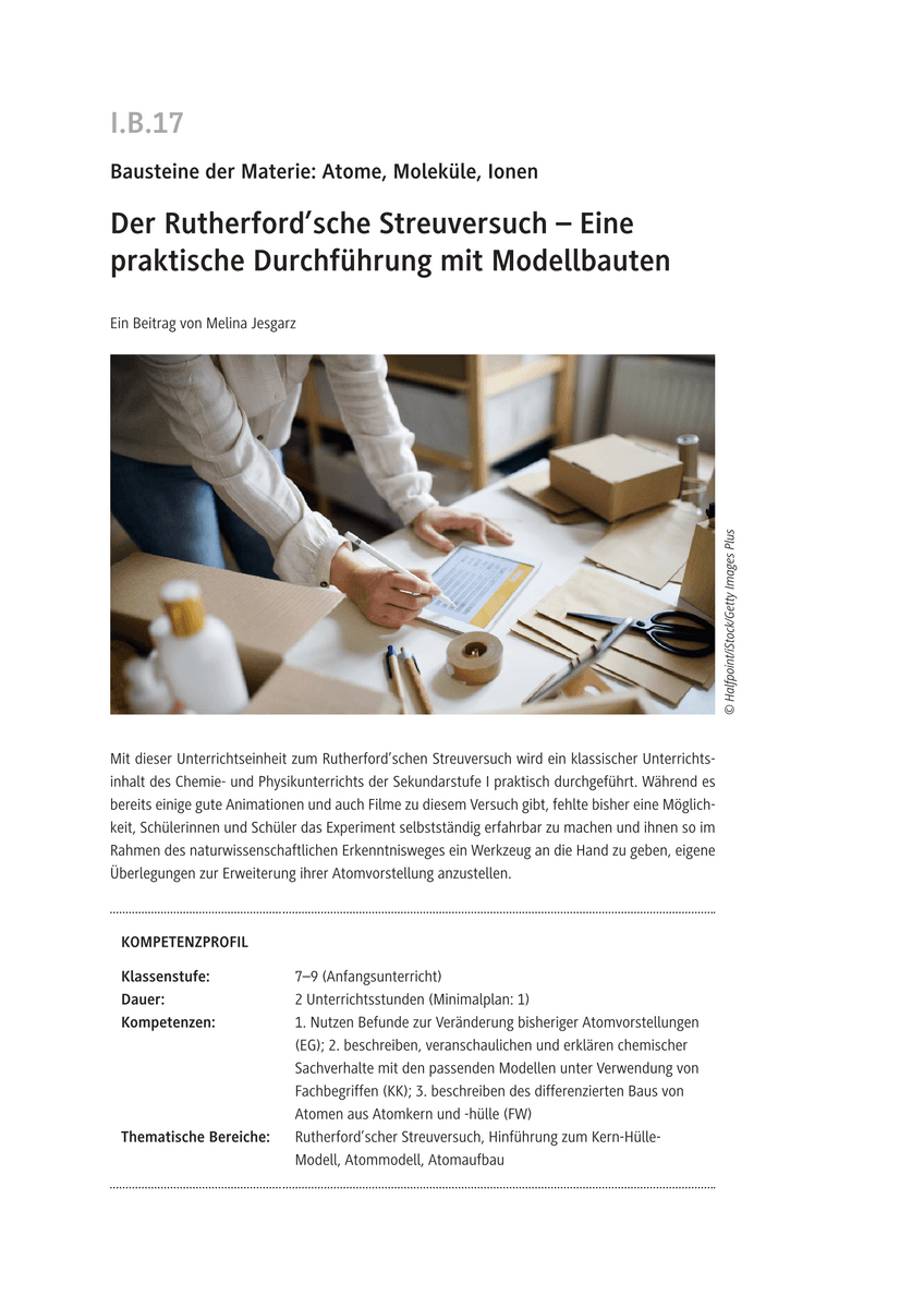 Der Rutherford’sche Streuversuch