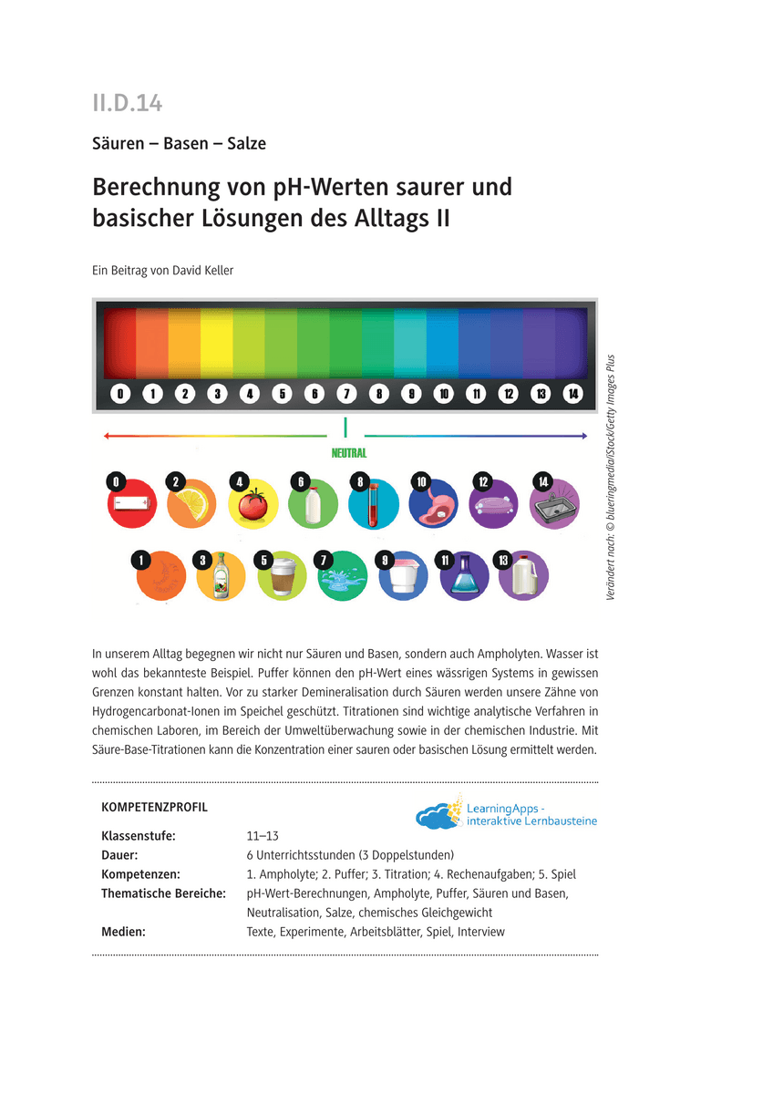 Berechnung von pH-Werten