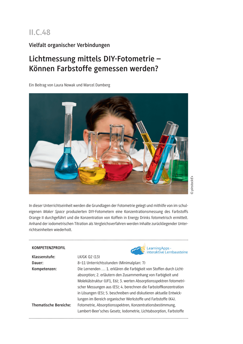 Lichtmessung mittels DIY-Fotometrie