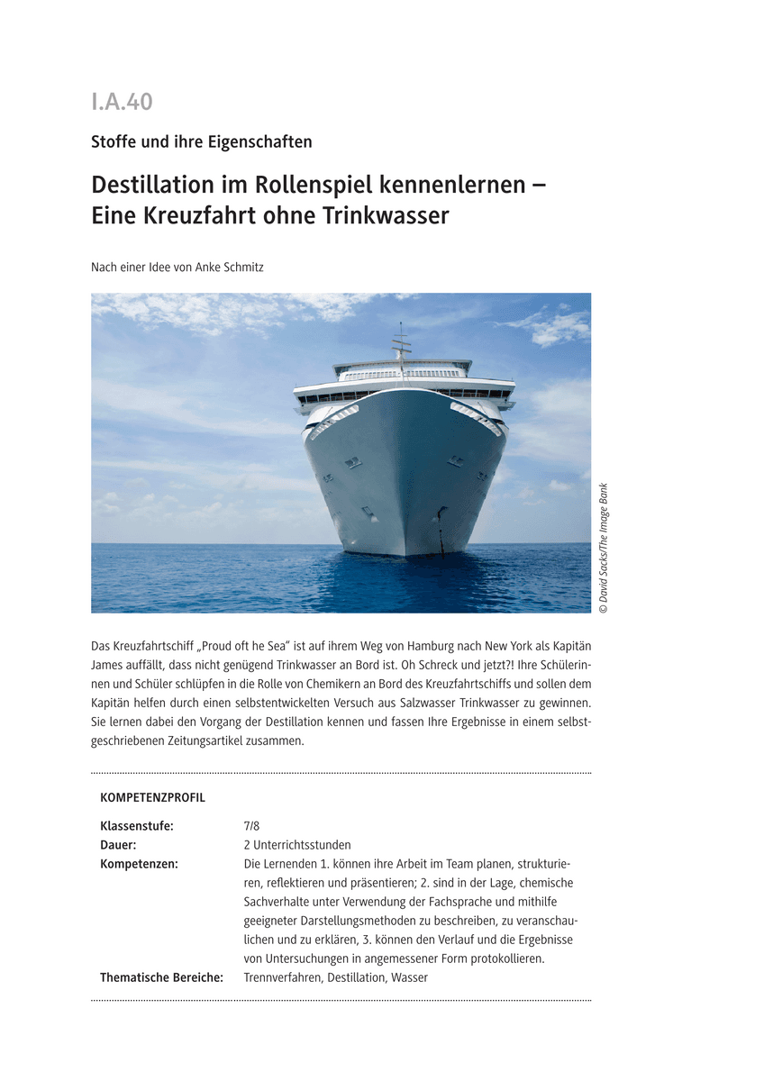Destillation im Rollenspiel kennenlernen