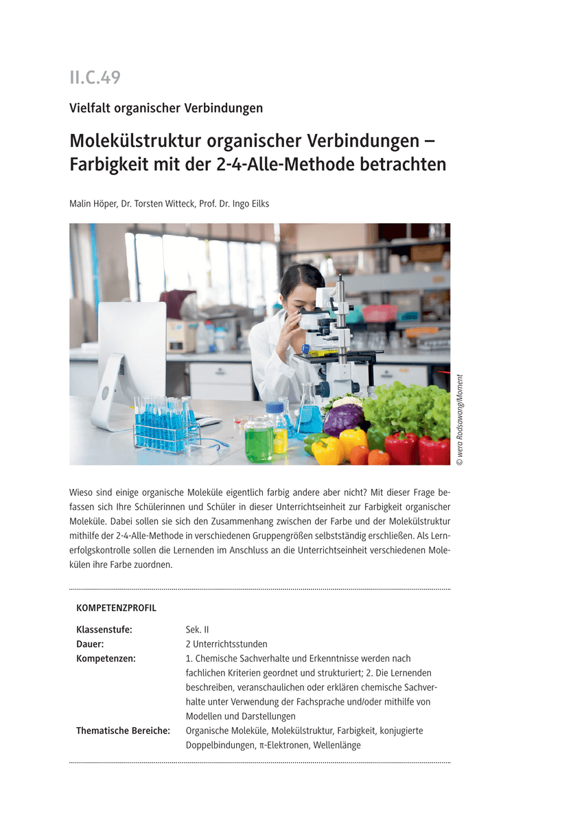 Molekülstruktur organischer Verbindungen