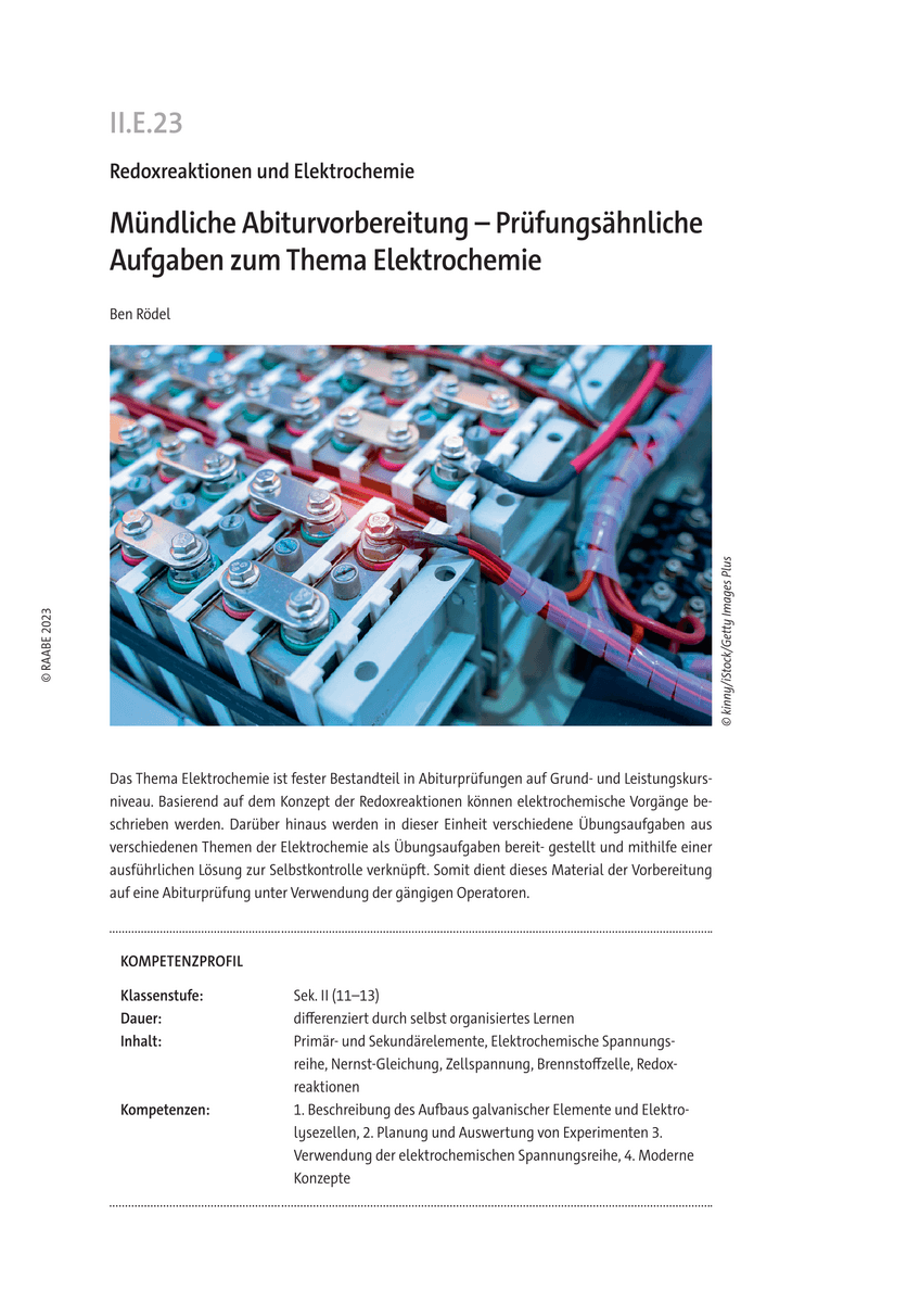Mündliche Abiturvorbereitung