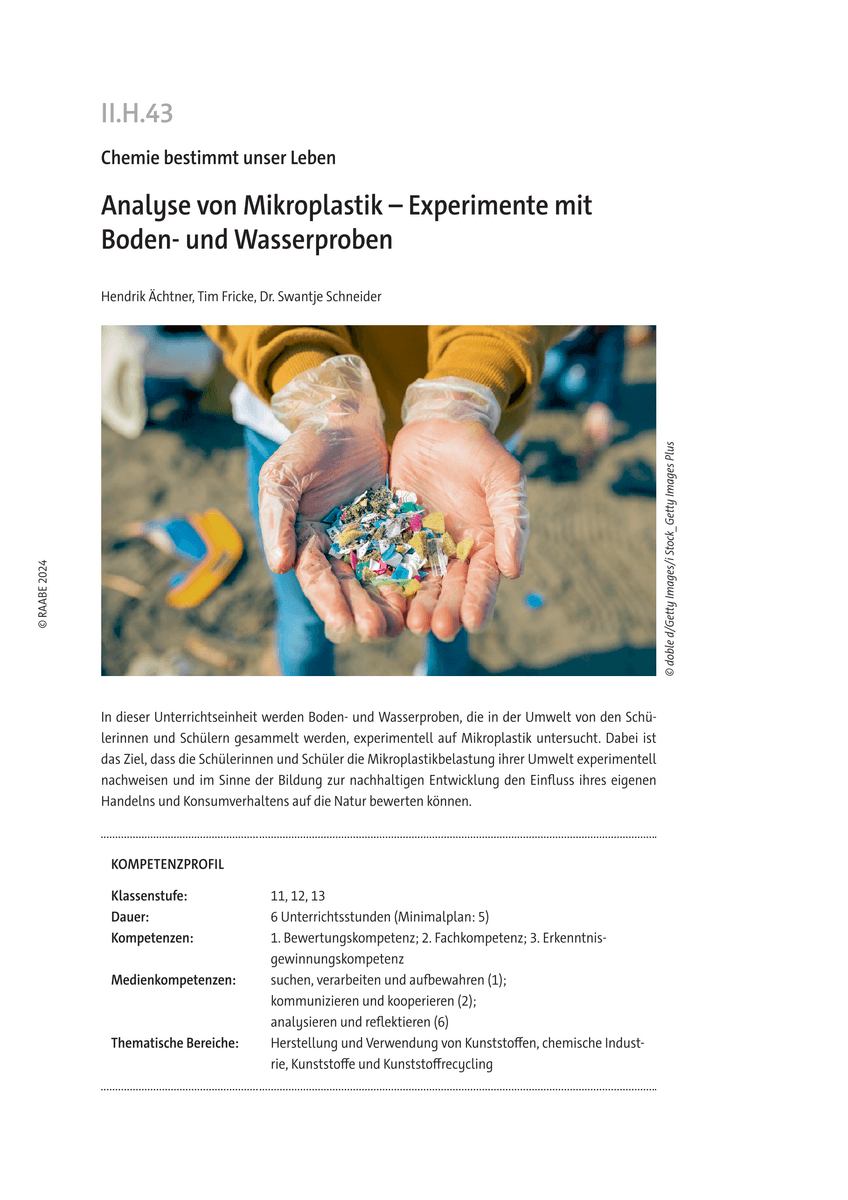 Analyse von Mikroplastik