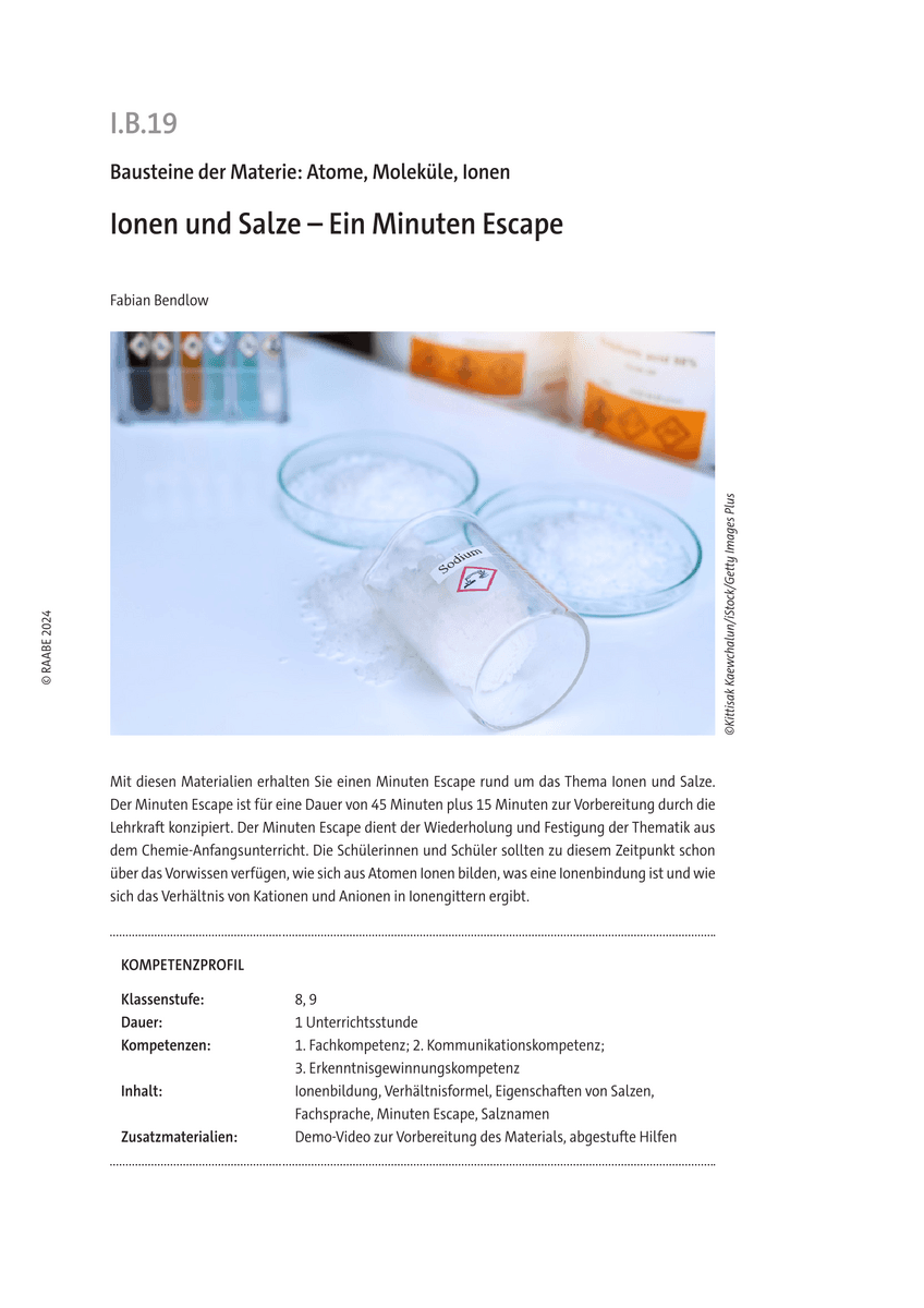 Ionen und Salze