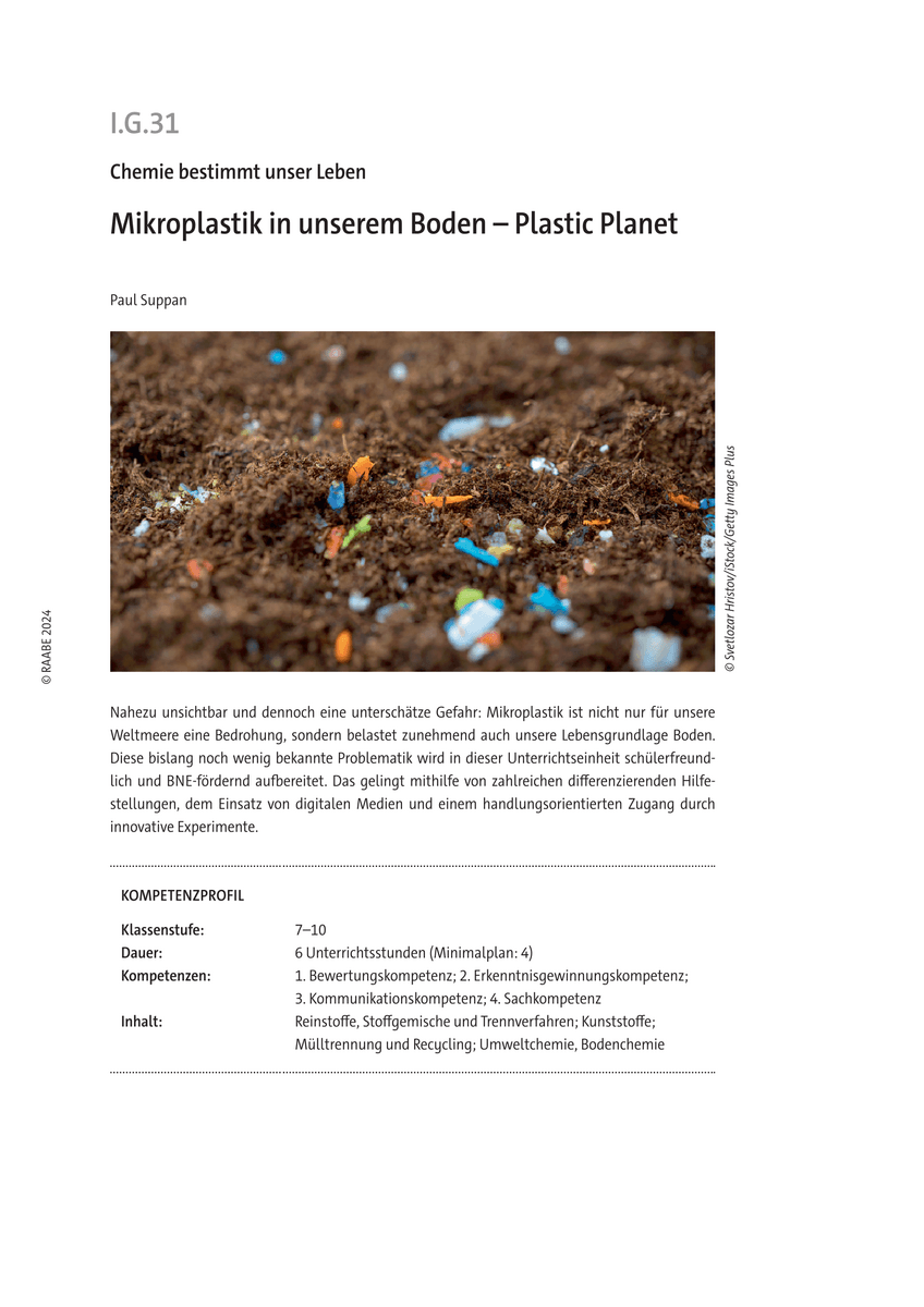 Mikroplastik in unserem Boden