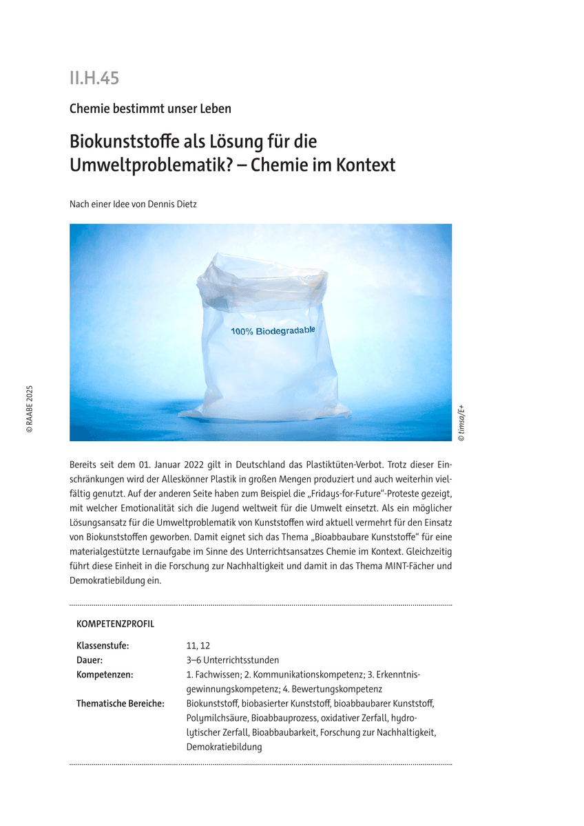 Biokunststoffe als Lösung für die Umweltproblematik?