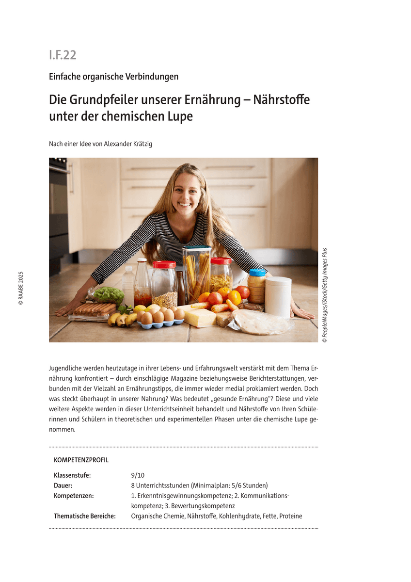 Die Grundpfeiler unserer Ernährung