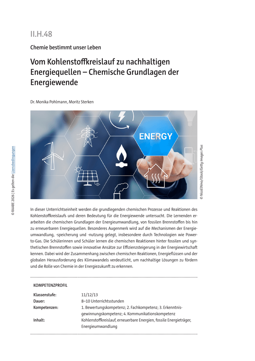Vom Kohlenstoffkreislauf zu nachhaltigen Energiequellen