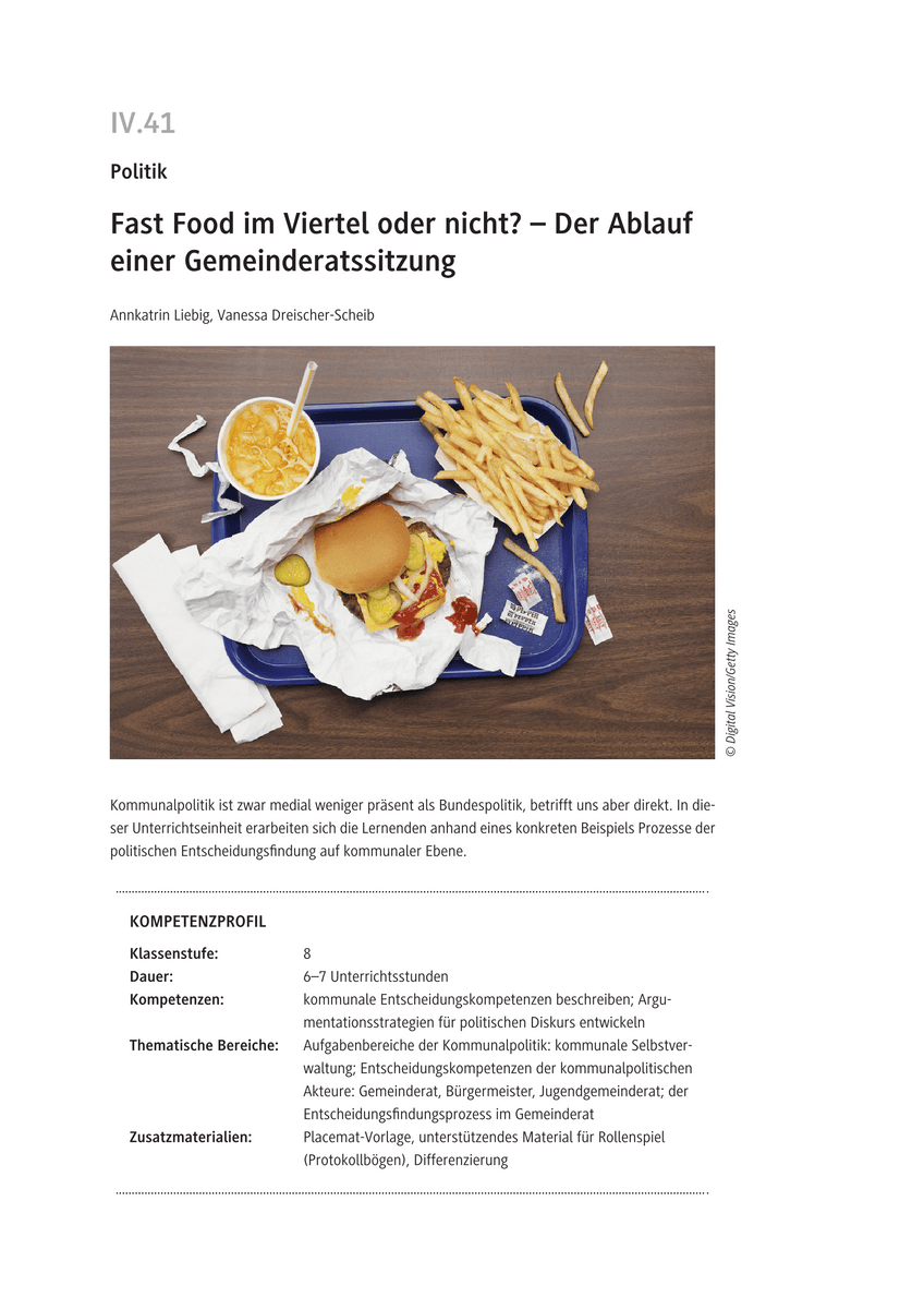 Fast Food im Viertel oder nicht?