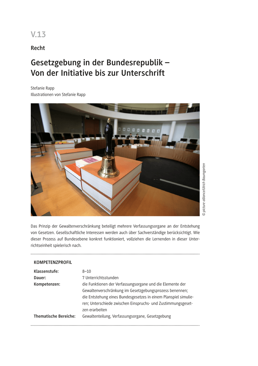 Gesetzgebung in der Bundesrepublik