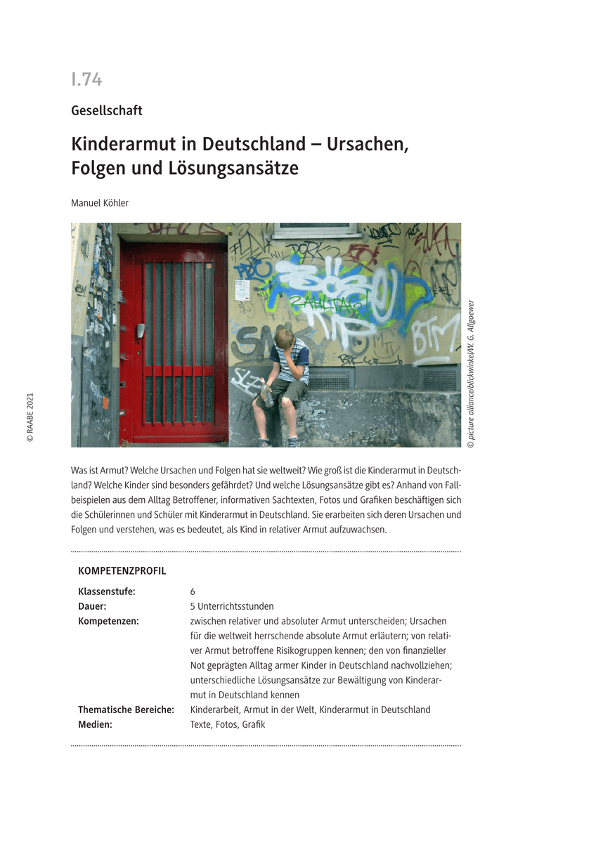 Kinderarmut in Deutschland