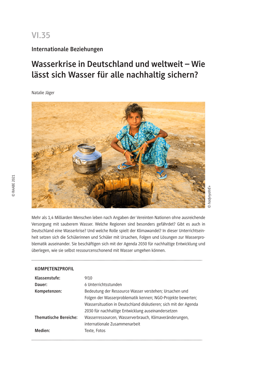 Wasserkrise in Deutschland und weltweit