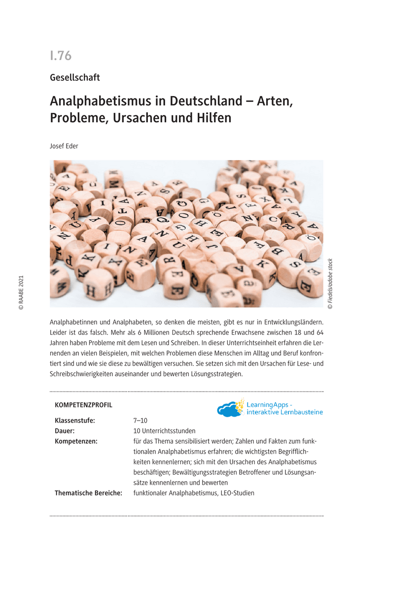 Analphabetismus in Deutschland