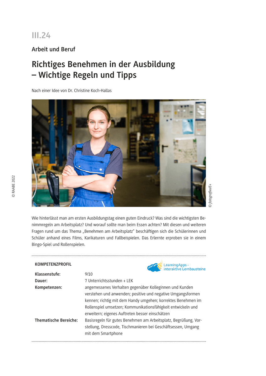 Richtiges Benehmen in der Ausbildung– Wichtige Regeln und Tipps