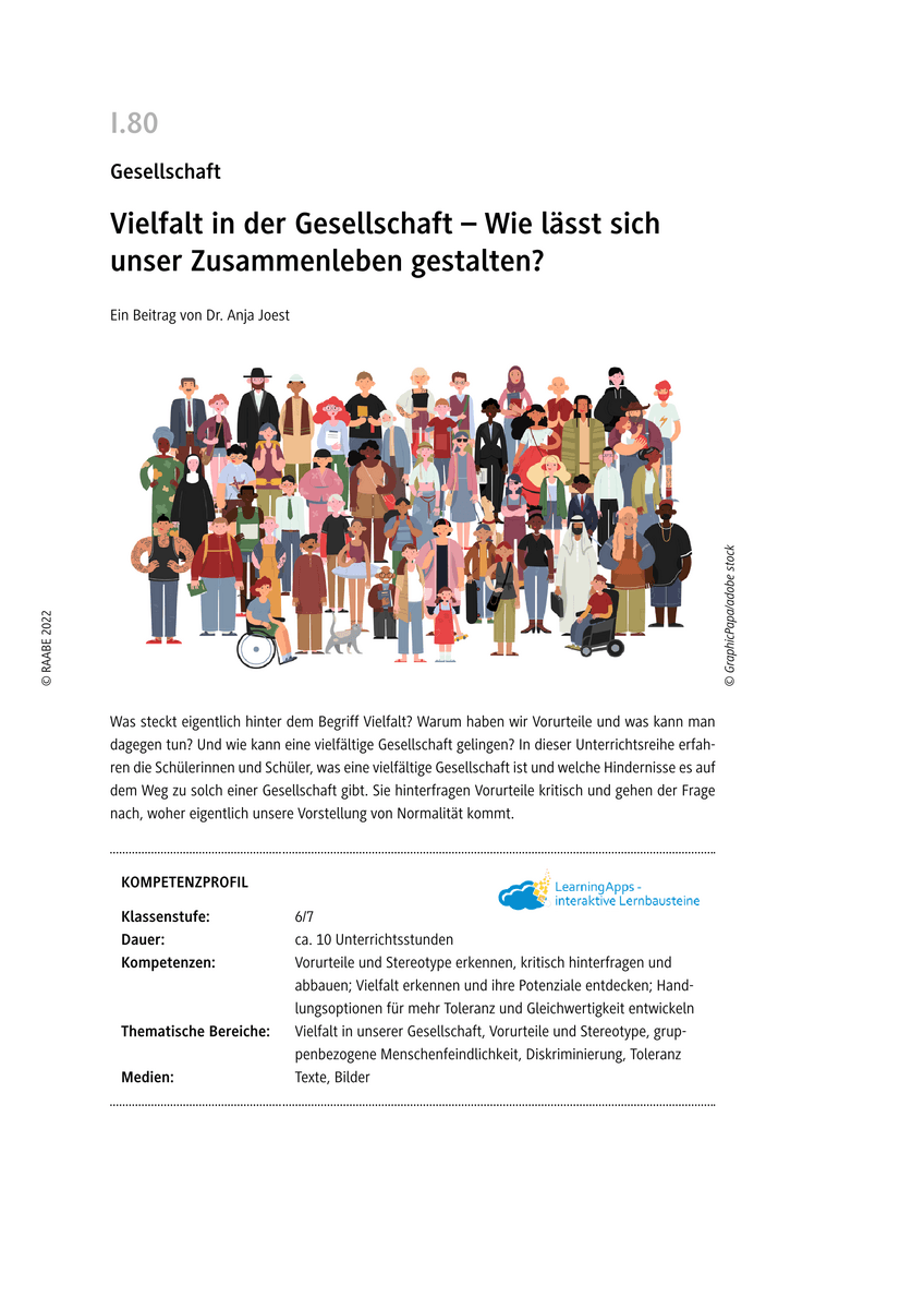 Vielfalt in der Gesellschaft