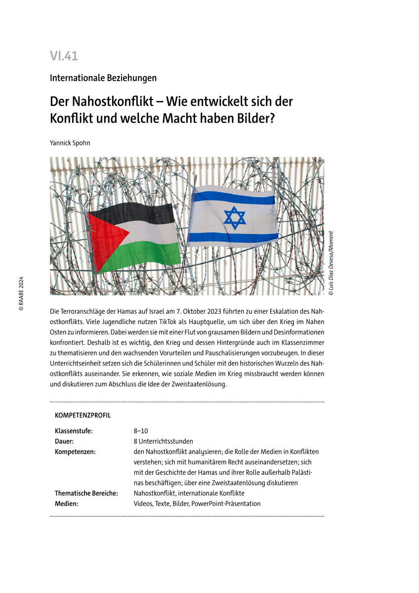 Der Nahostkonflikt