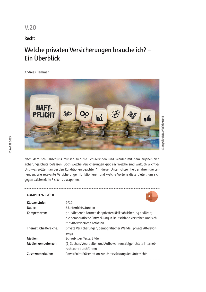 Welche privaten Versicherungen brauche ich?