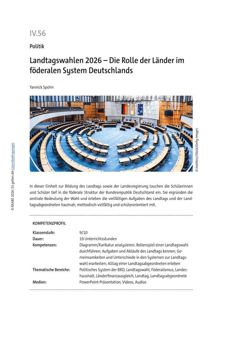 Landtagswahlen 2026