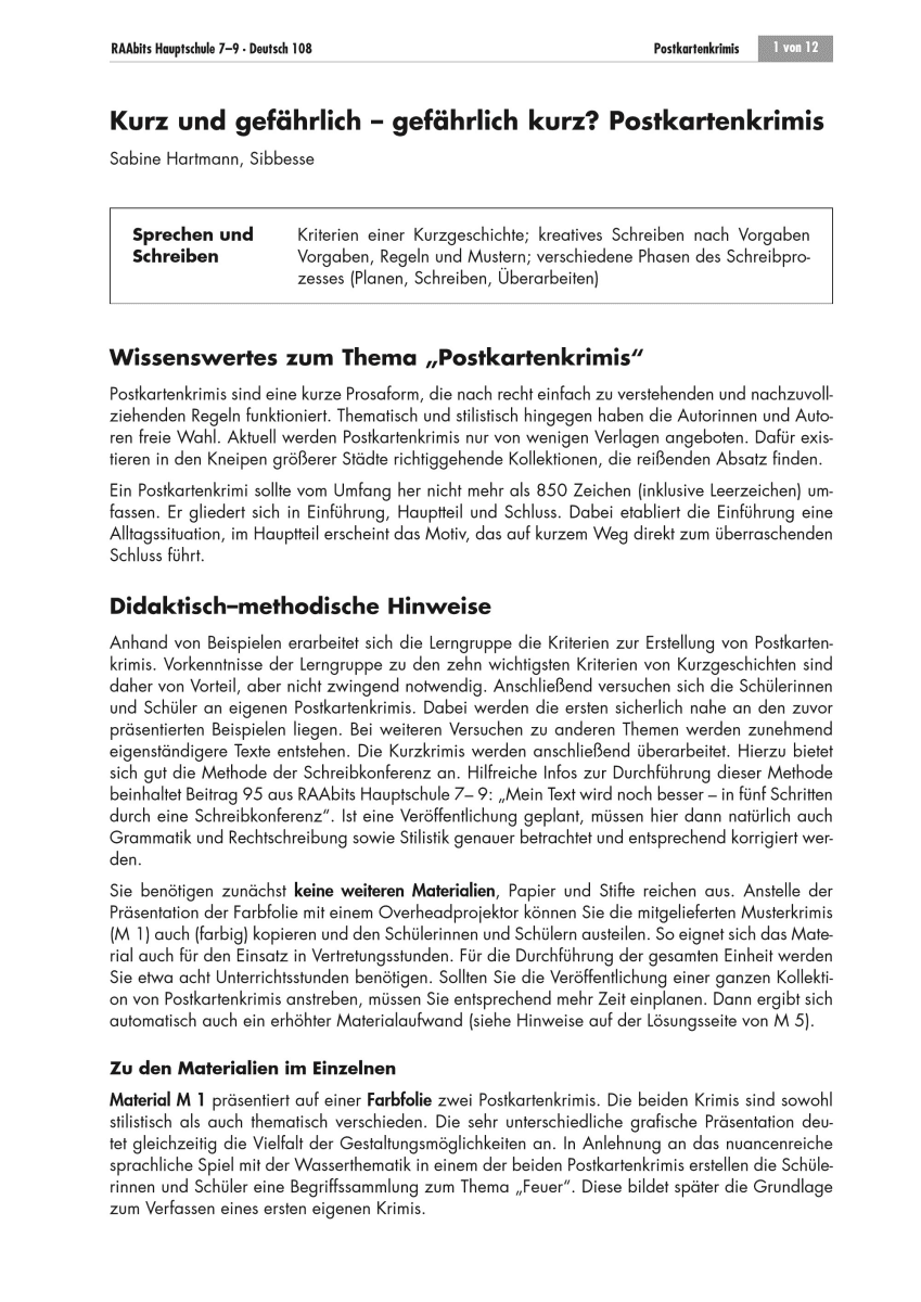 Kurz und gefährlich - gefährlich kurz?