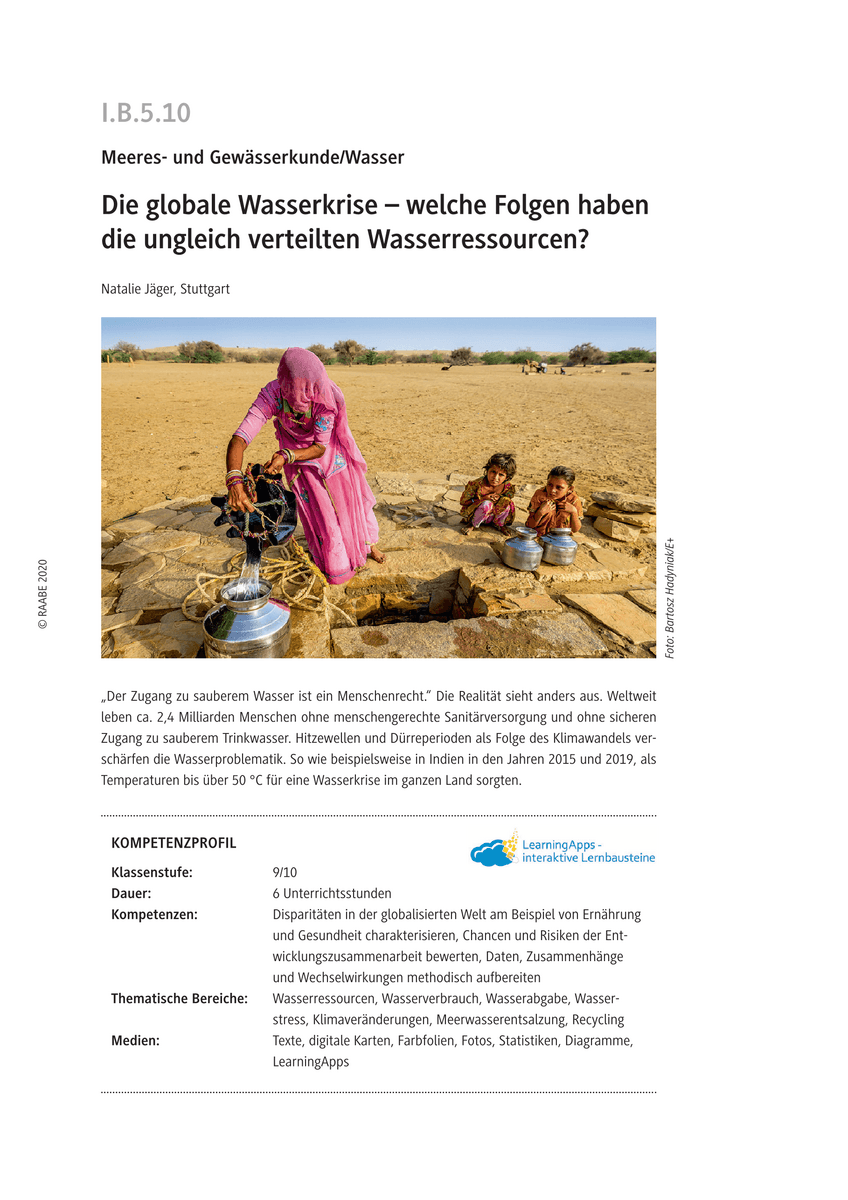 Die globale Wasserkrise