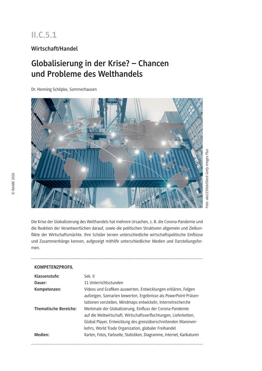 Globalisierung in der Krise?