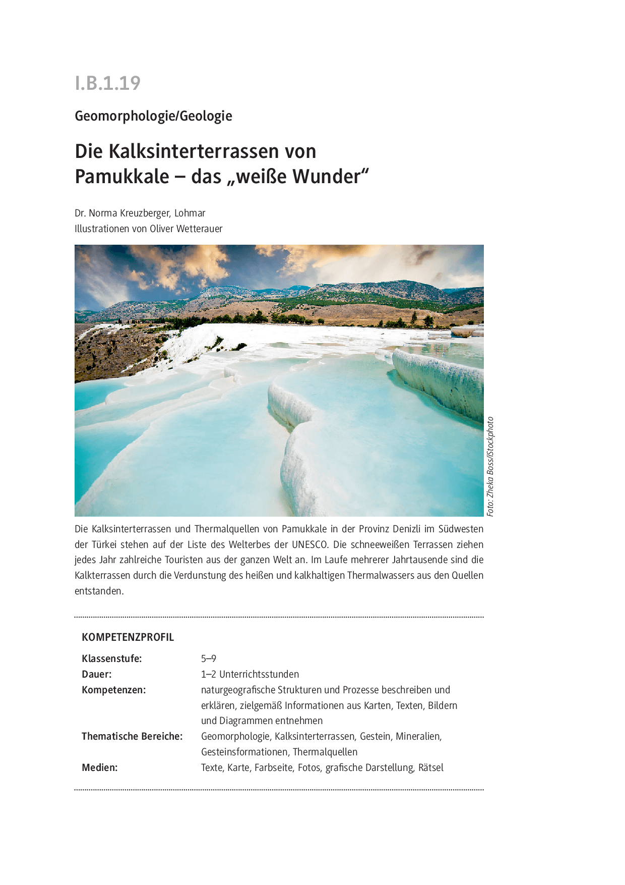 Die Kalksinterterrassen von Pamukkale