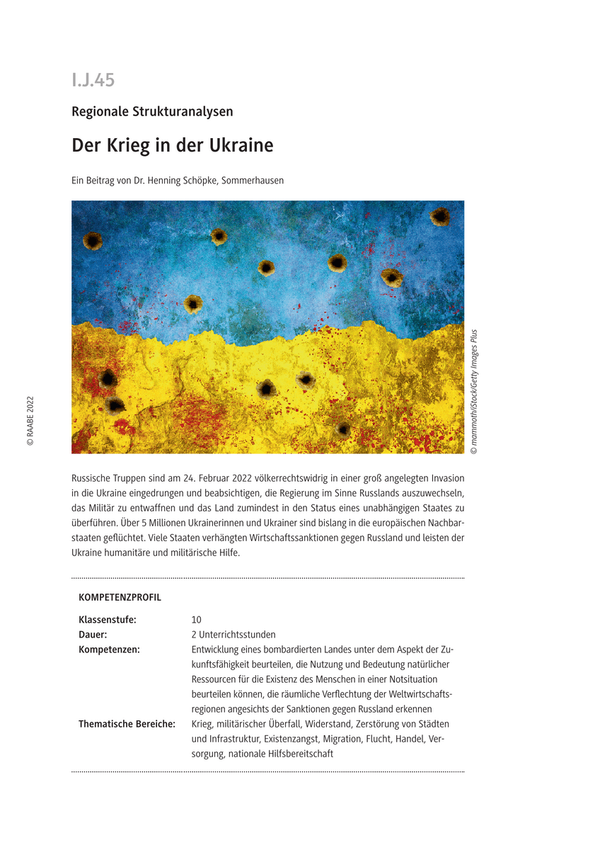 Der Krieg in der Ukraine