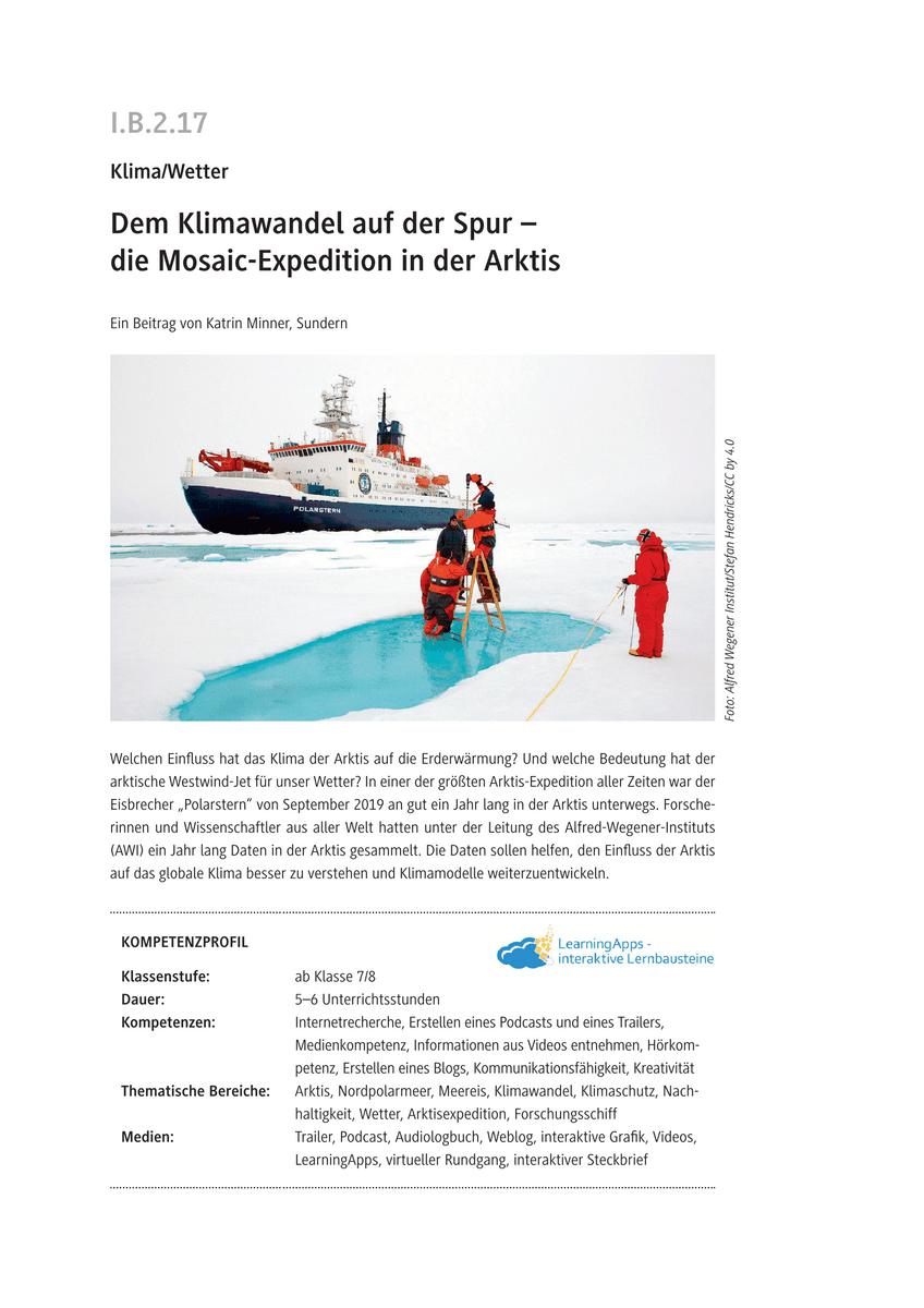 Dem Klimawandel auf der Spur