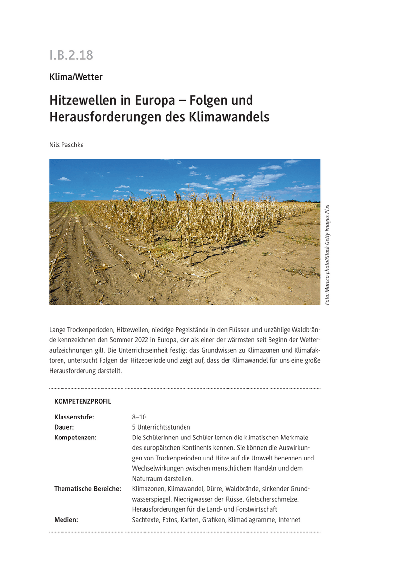 Hitzewellen in Europa